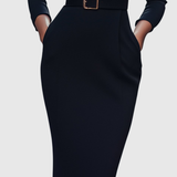 Felicia – Rochie Midi Tip Creion cu Curea
