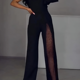 Iolanda – Salopetă Modernă cu Pantaloni Largi
