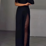 Iolanda – Salopetă Modernă cu Pantaloni Largi