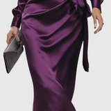 Marilena – Rochie Midi Satinată Petrecută