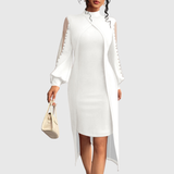 Smaranda – Rochie Lungă de Seară cu Detalii Decorative