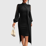 Smaranda – Rochie Lungă de Seară cu Detalii Decorative