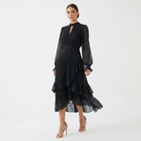 Eugenie – Rochie Plisată cu Mâneci Vaporoase