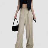 Pantaloni Largi Casual cu Buzunare