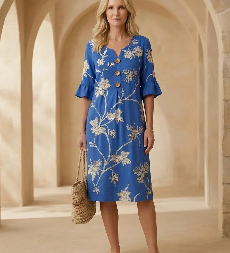 Rucsandra – Rochie Midi Brodată