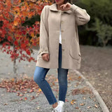 Moana | Palton clasic oversized cu nasturi