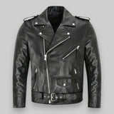 Massimo | Geacă de Biker din Piele Sintetică