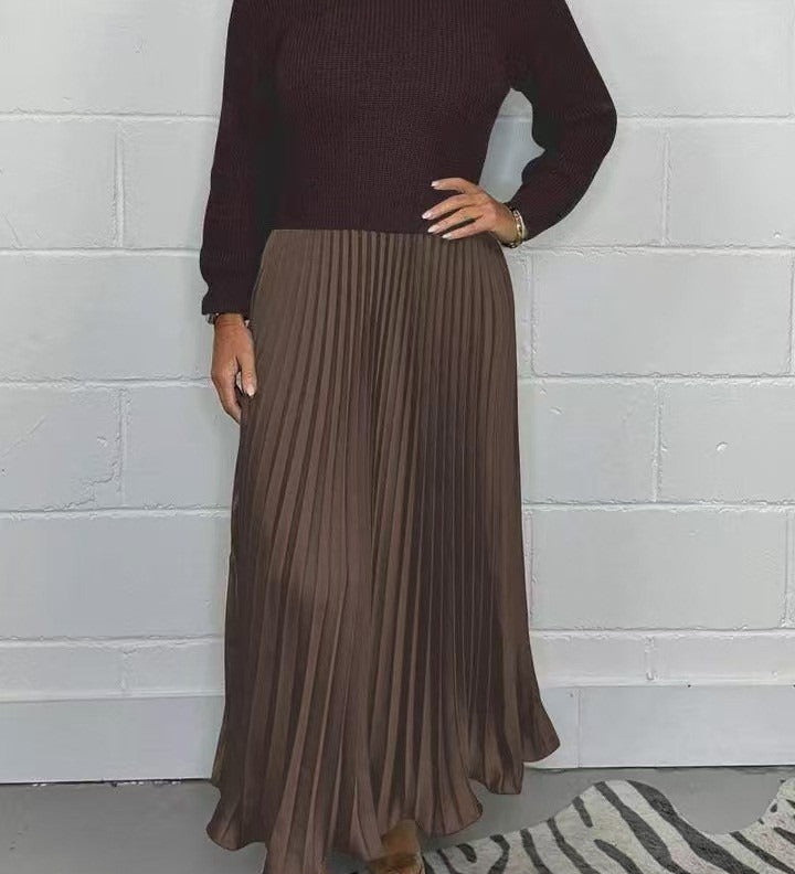 Mădălina – Rochie Maxi Plisată