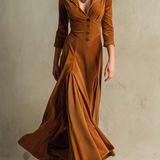Veronica – Rochie din Catifea Tip Sacou, Stil Retro