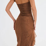 Ana-Maria – Rochie Midi cu Volane