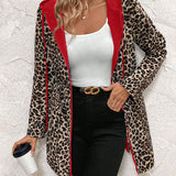 Amalia – Jachetă Reversibilă cu Imprimeu Leopard