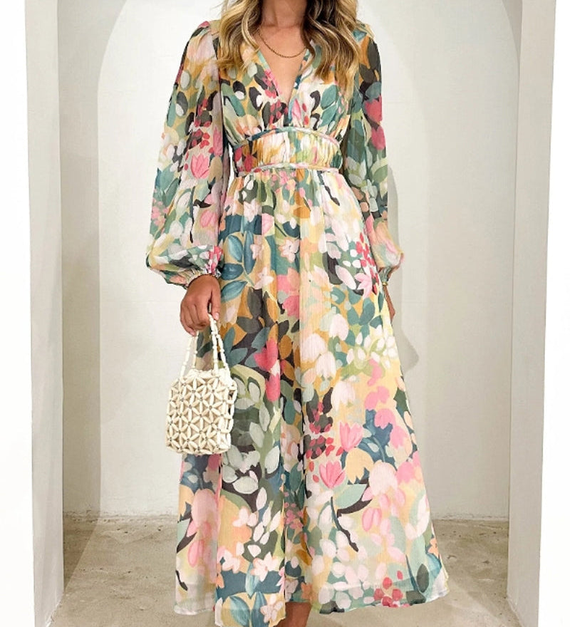 Elvira – Rochie Lungă în Stil Boho