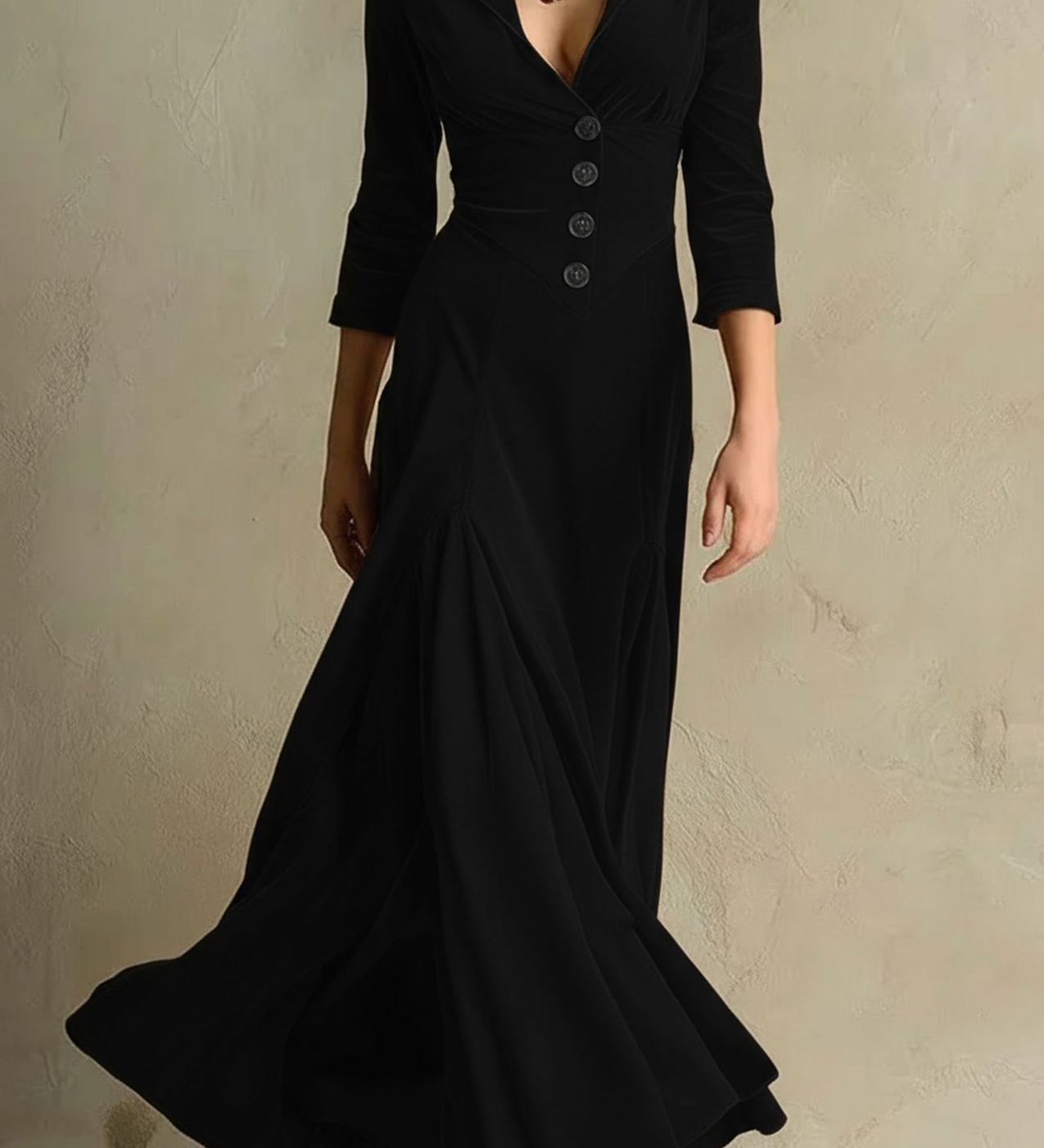 Veronica – Rochie din Catifea Tip Sacou, Stil Retro