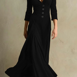 Veronica – Rochie din Catifea Tip Sacou, Stil Retro