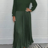 Mădălina – Rochie Maxi Plisată