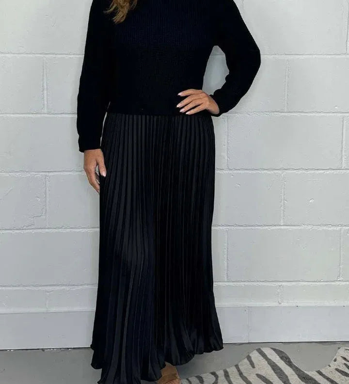 Mădălina – Rochie Maxi Plisată