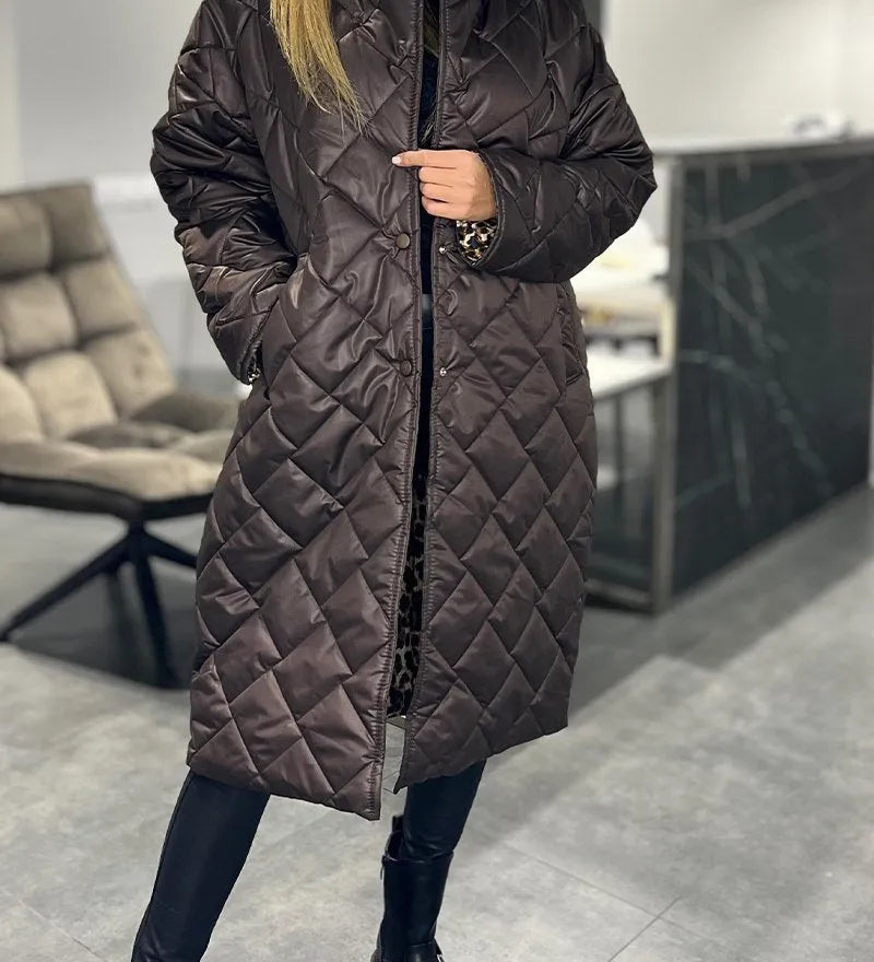 Julia – Palton Leopard Elegant