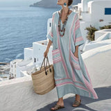 Bogdana – Rochie Caftan look de plajă chic