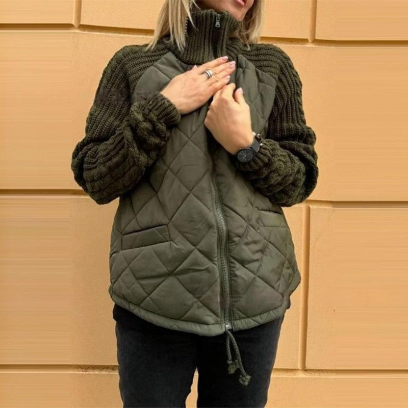 Roxana – Jachetă Tricotată Patchwork