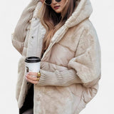 Gabriela – Jachetă Puffer cu Glugă și Patchwork