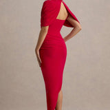 Andrada – Rochie Maxi cu Mâneci Tip Pelerină