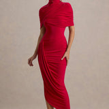 Andrada – Rochie Maxi cu Mâneci Tip Pelerină