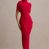 Andrada – Rochie Maxi cu Mâneci Tip Pelerină